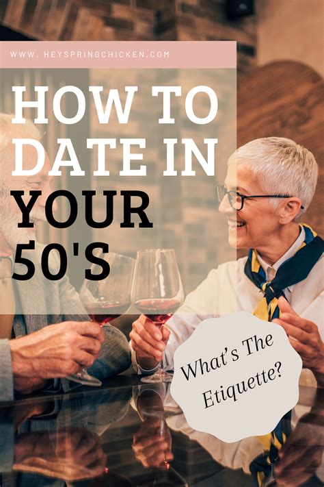 dating etiquette in your 50s